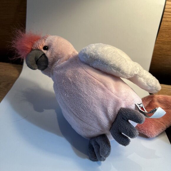Ganz PINK 8” Plush Cockatoo  Bird Webkinz No Code Cute Clean & Sanitized Sweet - Picture 10 of 11